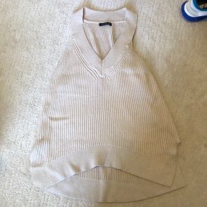 NWOT In Style Cream Sweater Vest